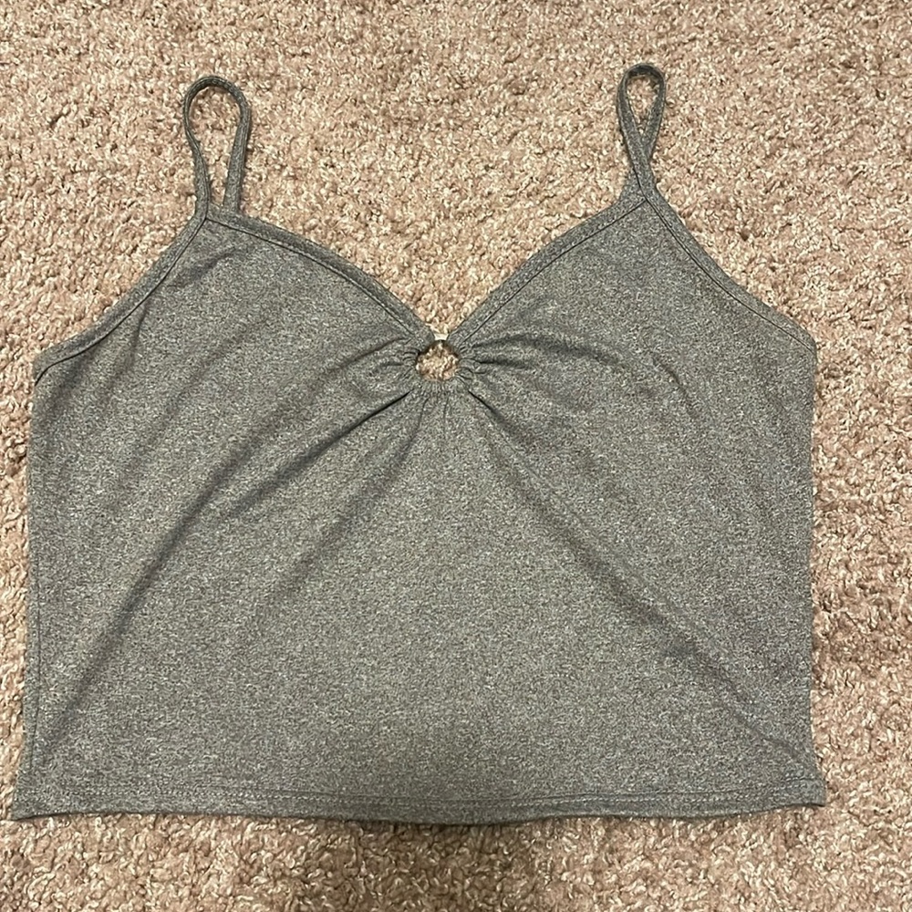 Grey crop top